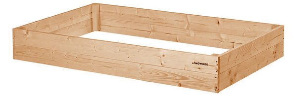 ATMOWOOD Modřínový vyvýšený záhon 140 x 80 x 20 cm hnědý