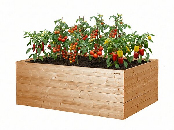 ATMOWOOD Modřínový vyvýšený záhon 160 x 100 x 60 cm hnědý