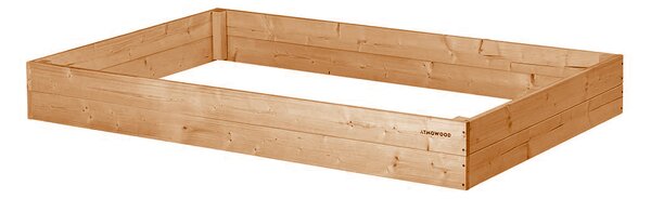 ATMOWOOD Modřínový vyvýšený záhon 160 x 100 x 20 cm hnědý