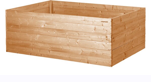 ATMOWOOD Modřínový vyvýšený záhon 160 x 100 x 60 cm hnědý