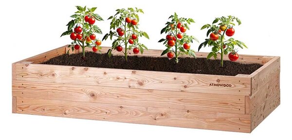 ATMOWOOD Prémiový vyvýšený záhon 200 x 100 x 42 cm hnědý