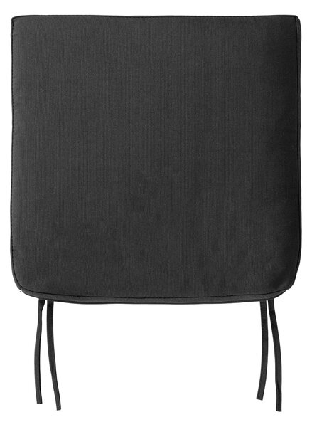 Černý polstrovaný sedák pro židle Corma