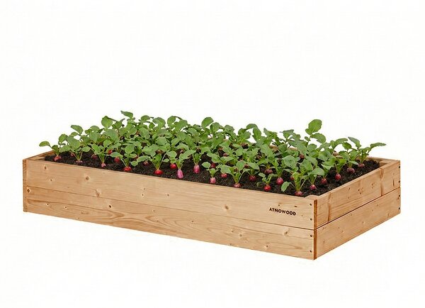 ATMOWOOD Modřínový vyvýšený záhon 120 x 60 x 20 cm hnědý