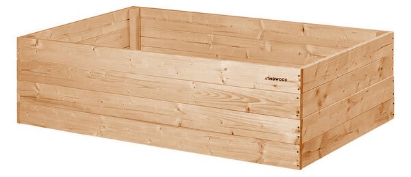 ATMOWOOD Modřínový vyvýšený záhon 140 x 80 x 40 cm hnědý