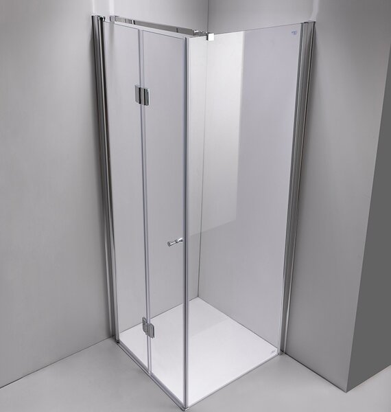 Hydrosan Čtvercový sprchový kout KZ1180A 80x80 chrom/transparent - bez vaničky