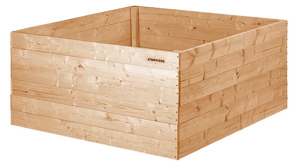 ATMOWOOD Modřínový vyvýšený záhon 120 x 120 x 60 cm hnědý