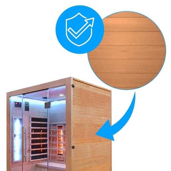 BPS-koupelny Infrasauna Relax HYD-2911 150x120, 3-4 osoby