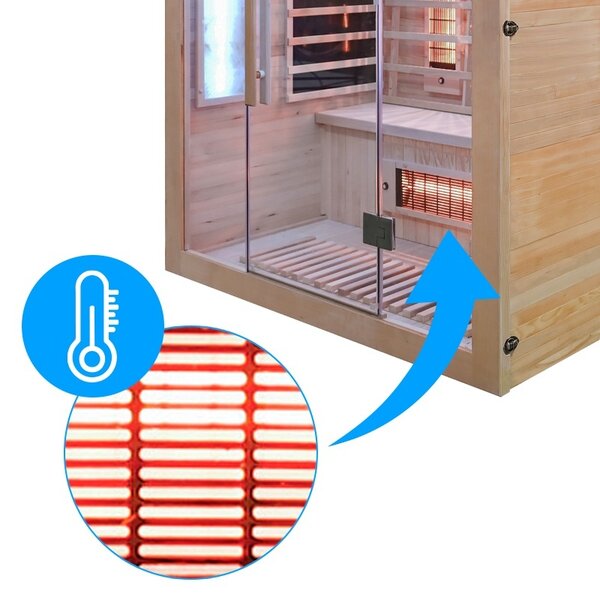 BPS-koupelny Infrasauna Relax HYD-2911 150x120, 3-4 osoby