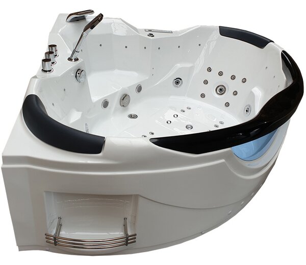 BPS-koupelny Hydromasážní vana HYD-EO932W 155x155 BÍLÁ s ohřevem vody
