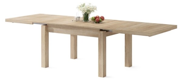 Rozkládací jídelní stůl pro 12 osob RALF 120/170/220/270x90 cm dub sonoma