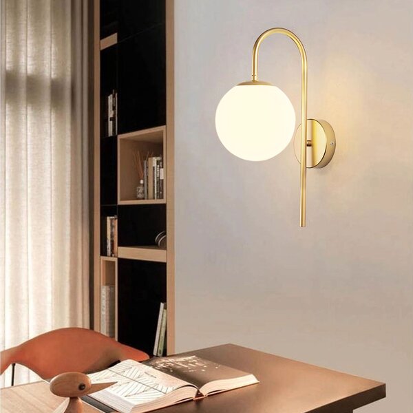 Toolight Nástěnné osvětlení Modern G091-1W zlaté