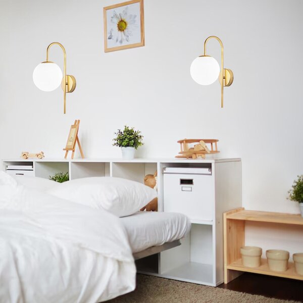 Toolight Nástěnné osvětlení Modern G091-1W zlaté