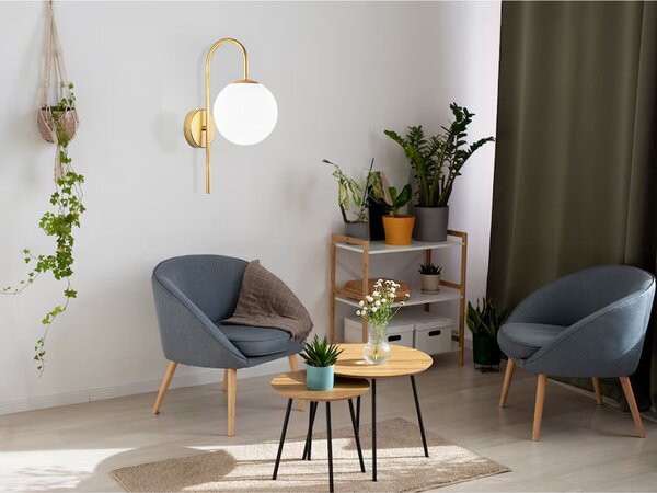 Toolight Nástěnné osvětlení Modern G091-1W zlaté