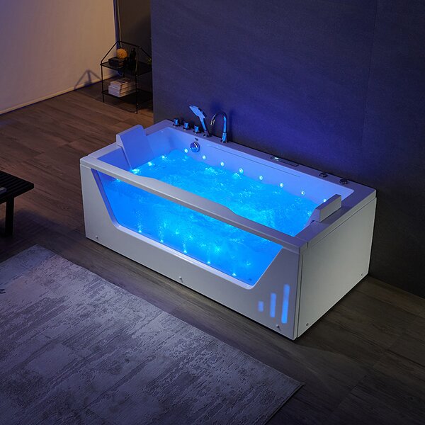 BPS-koupelny Hydromasážní vana HYD-SA944 180x90 s ohřevem vody