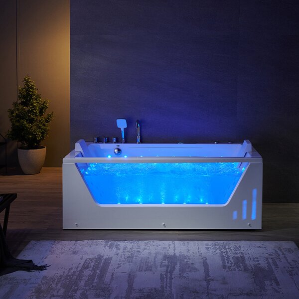 BPS-koupelny Hydromasážní vana HYD-SA944 180x90 s ohřevem vody