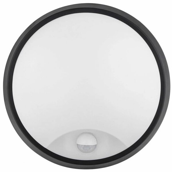 LED Venkovní nástěnné svítidlo se senzorem LED/12W/230V IP65 černá