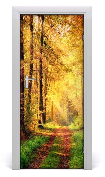 Fototapeta na dveře les podzim 75x205 cm