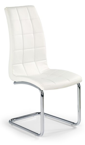 Bílá jídelní židle K147