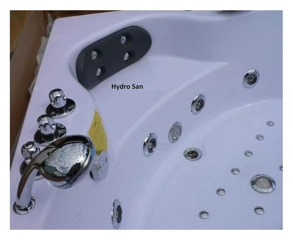 BPS-koupelny Hydromasážní vana HYD-TI604H 152x152 s ohřevem vody