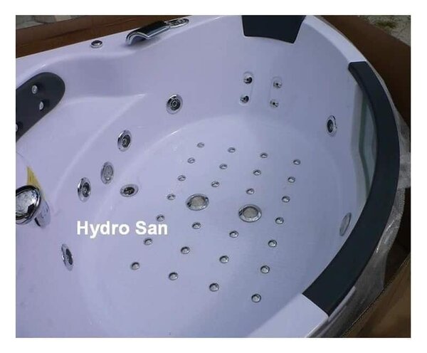 BPS-koupelny Hydromasážní vana HYD-TI604H 152x152 s ohřevem vody