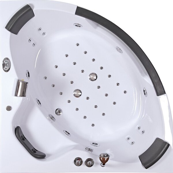 BPS-koupelny Hydromasážní vana HYD-TI604H 152x152 s ohřevem vody
