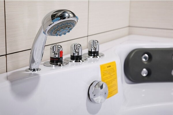 BPS-koupelny Hydromasážní vana HYD-TI604H 152x152 s ohřevem vody