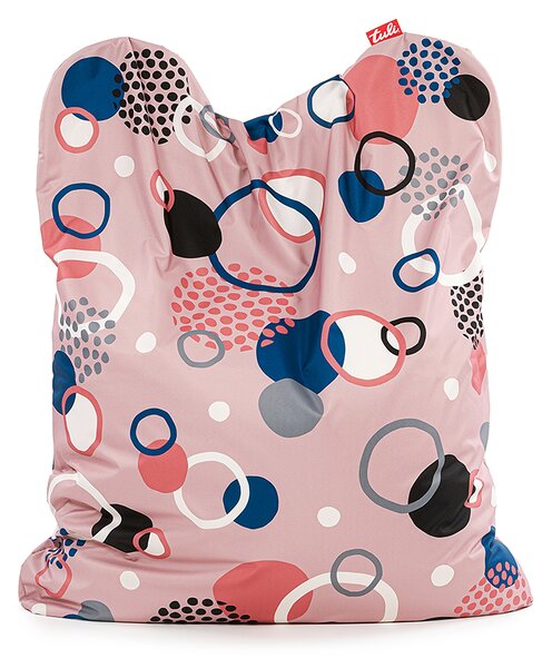 Tuli Funny sedací vak Provedení: Koloběh růžový - vzorovaný polyester