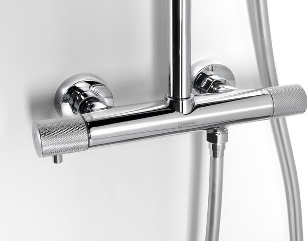 Sapho Sapho, SOLARIS sprchový sloup s termostatickou baterií, chrom, WD139