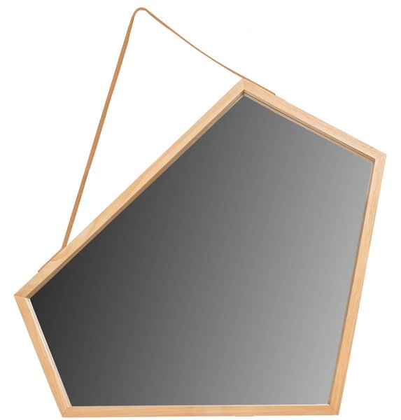 Tutumi Dřevěné asymetrické zrcadlo 49x55 cm HOM-08889