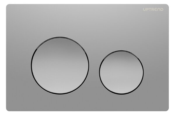 UPTrend Ovládací tlačítko pro WC podomítkové moduly YOSEMITE MATTE CHROME UP003‑MC18, chrom mat