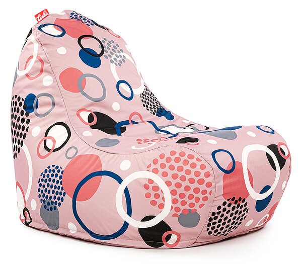 Tuli Relax sedací vak Provedení: Koloběh růžový - vzorovaný polyester