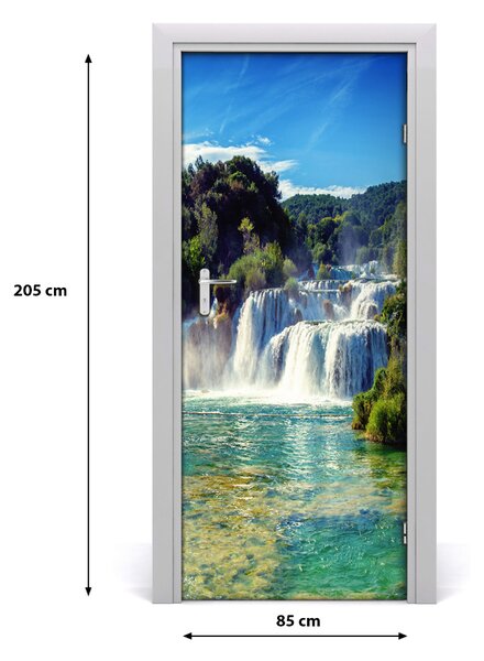 Fototapeta na dveře vodopád Krka 85x205 cm