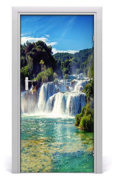 Fototapeta na dveře vodopád Krka 85x205 cm