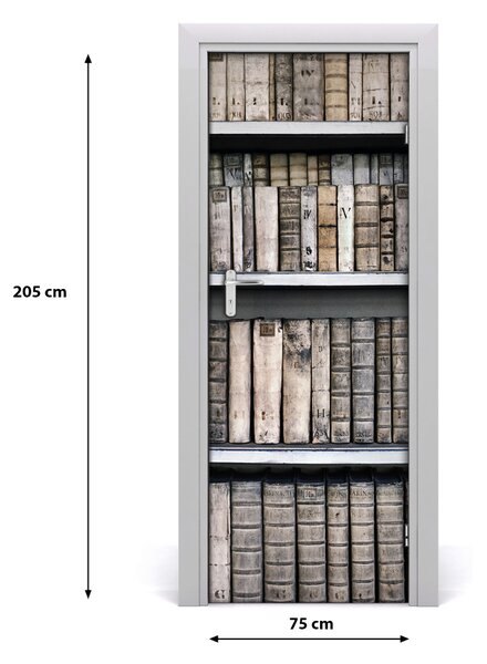 Fototapeta na dveře polička na knížky 75x205 cm