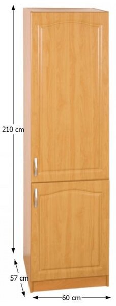 KONDELA Kuchyňská skříňka, olše, pravá, LORA MDF NEW KLASIK S60LO