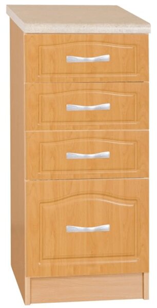KONDELA Kuchyňská skříňka, olše, LORA MDF NEW KLASIK S40SZ4