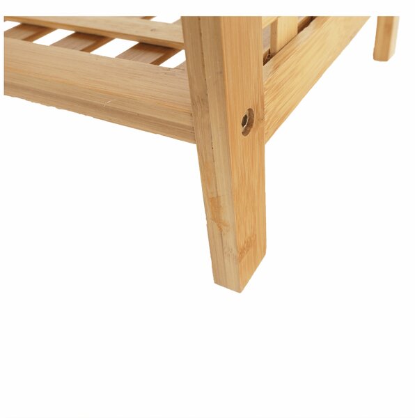 KONDELA Botník, lakovaný bambus, Soveto TYP 2