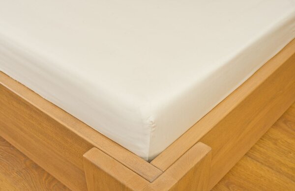 Kvalitex Saténové prostěradlo s gumou 80x200cm smetanové