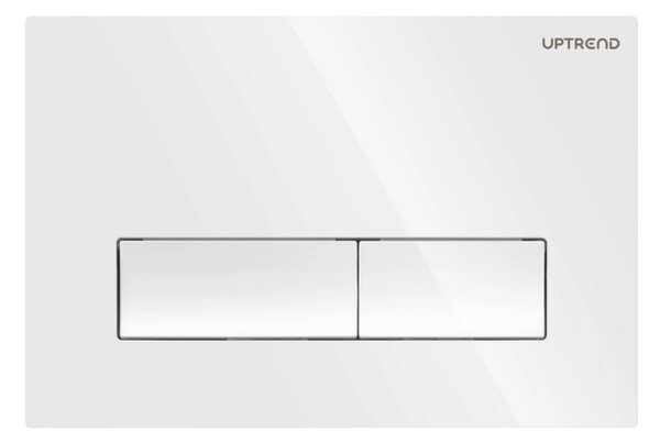 UPTrend Ovládací tlačítko pro WC podomítkové moduly YOSEMITE SHINY WHITE UP002, bílá lesk