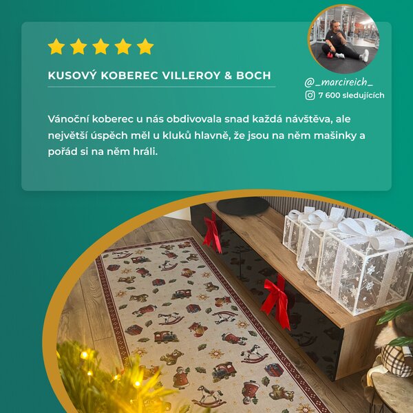 Villeroy & Boch, Kusový koberec Villeroy & Boch Toy's delight s potiskem 106192 Red, Multicolor kruh, 150x150 (průměr) kruh, červená, obývací pokoj