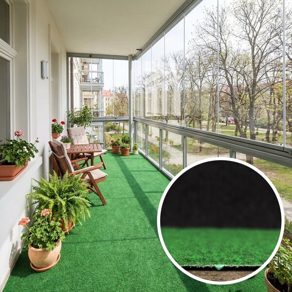 Betap, Umělá tráva Wembley zelená, spodní část s nopy (na pevné podklady), šíře 2m,4m, zelená, nopy, chodba / předsíň