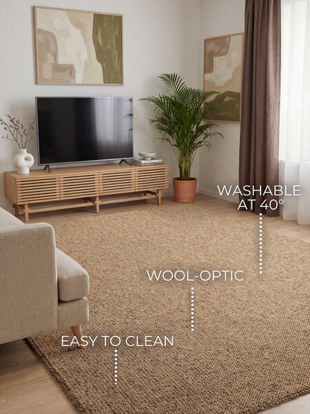 ELLE Decoration, Kusový koberec Wolly Ultra 106227 Caramel z kolekce Elle, 80x150, hnědá, ložnice
