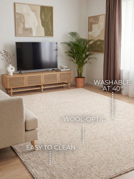 ELLE Decoration, Kusový koberec Wolly Ultra 106228 Cream z kolekce Elle, 80x150, bílá, ložnice