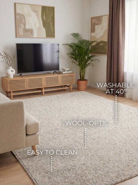 ELLE Decoration, Kusový koberec Wolly Ultra 106230 Dark Cream z kolekce Elle, 120x170, béžová, ložnice