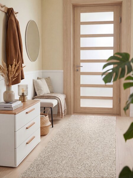 ELLE Decoration, Běhoun Wolly Ultra 106230 Dark Cream z kolekce Elle, 80x240, béžová, ložnice