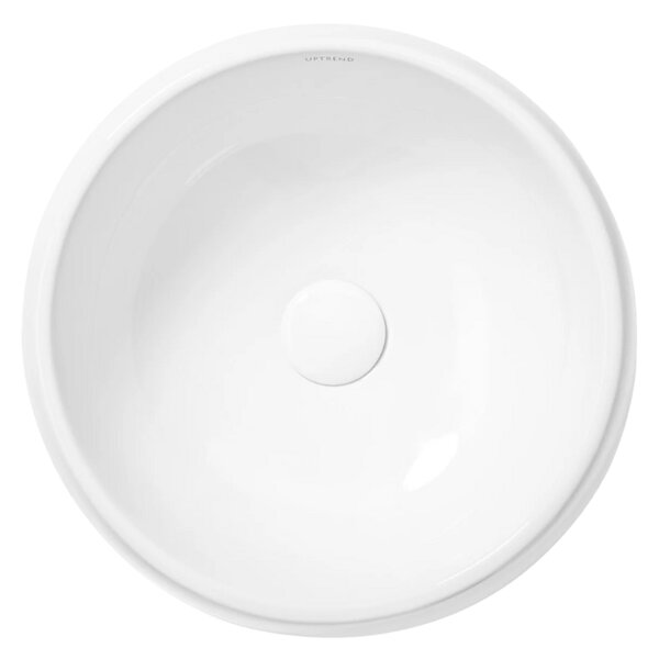 UPTrend Kruhové keramické umyvadlo na desku OSLO TR4921, bílá lesk