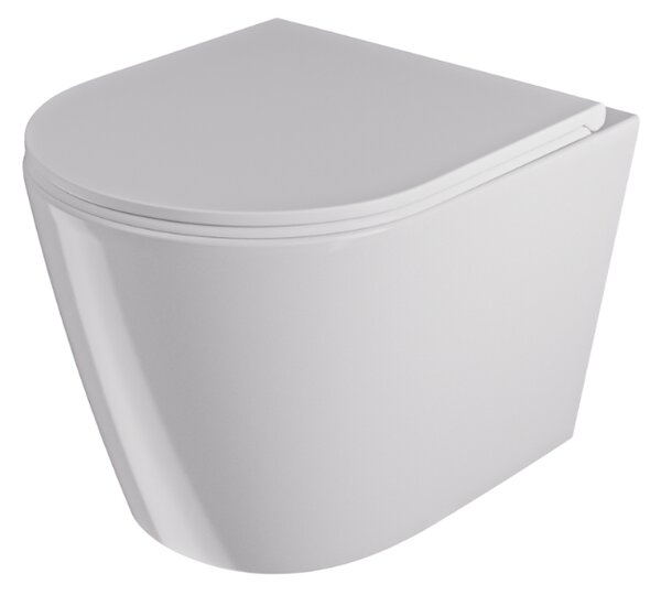 UPTrend Závěsný WC komplet bez příruby AMARO VORTEX TR2217R včetně Soft-Close sedátka, bílá lesk