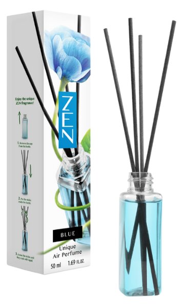 Tyčinkový aroma difuzér ZEN BLUE 50 ml