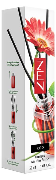 Tyčinkový aroma difuzér ZEN RED 50 ml
