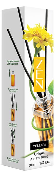 Tyčinkový aroma difuzér ZEN YELLOW 50 ml